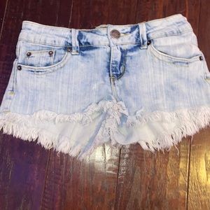 Light Wash Jean Shorts Girls